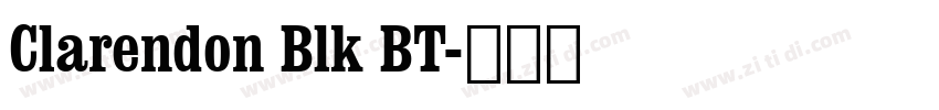 Clarendon Blk BT字体转换